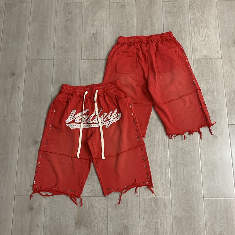 Shorts Casuais Masculinos VALL - Shorts Denim Frayed avaliação e preço